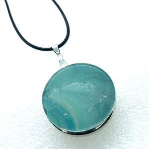 Statement Snap pendant with handmade 30mm snap SJ30 simple round StyleDot